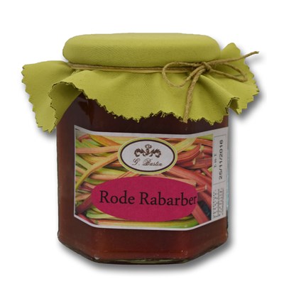 Rode rabarber confituur